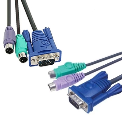 KVM Cable 2xPS/2, VGA M-M VCOM, 3m CK501A