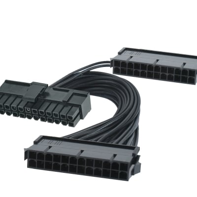 Cable 24-pin ATX Extension, 2nd PSU Starter Makki, 30cm