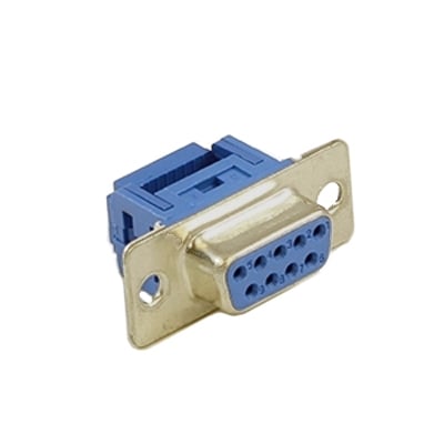 D-SUB 9P, female, cable type, IDC