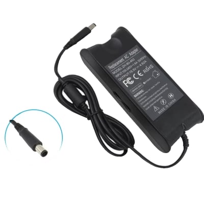 Replacement Power Supply for DELL 19.5V, 4.62A, 90W, 7.4x5.0mm+Pin