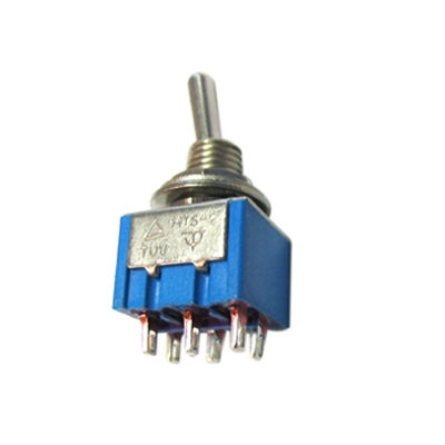 Toggle Switch M6, 6 pin, 2x ON-OFF-ON, 3A/250VAC
