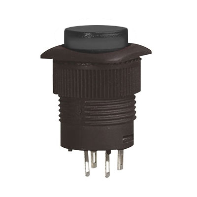 Illuminated Push Button Switch M16, OFF-ON, SPST, 3A/250V, LED white