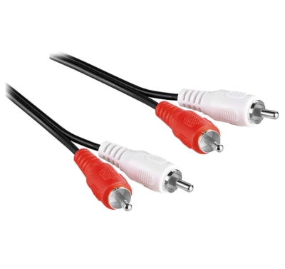 Cable 2x RCA male, 2x RCA male (3.80x7.60 mm), 1.5 m