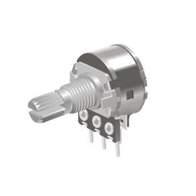 Rotary Potentiometer OD:16mm/M7 mm 2.2 Kohm, PCB