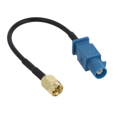 Aerial adapter FAKRA male/SMA male, cable 0.15 m
