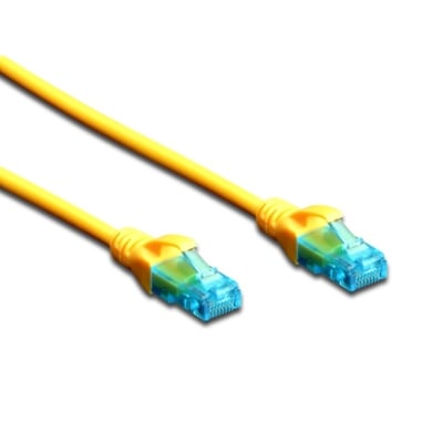 PATCH Cable CAT-5E, U/UTP, CCA, 1 m, YELLOW
