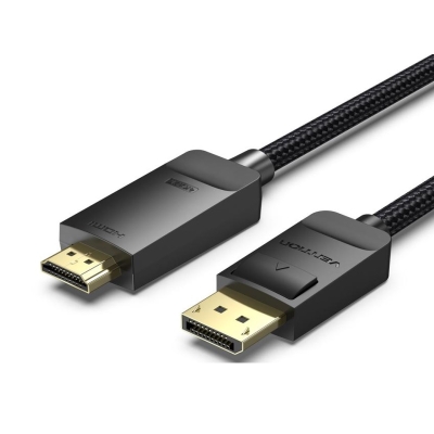 Cable DisplayPort male 1.2V, HDMI 19 male 2.0V, 4K Ultra HD 3840x2160p @ 60Hz, 1.5 m