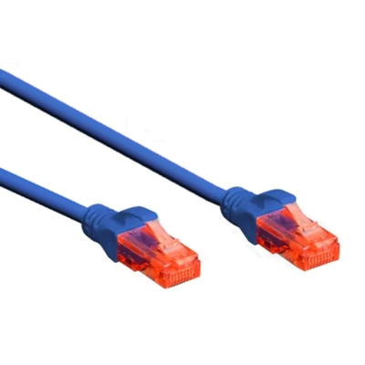 PATCH Cable CAT-6, U/UTP, Cu, 1 м, BLUE