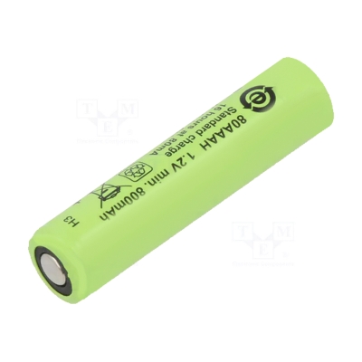 AAA 1.2V, 800 mAh, Ni-MH