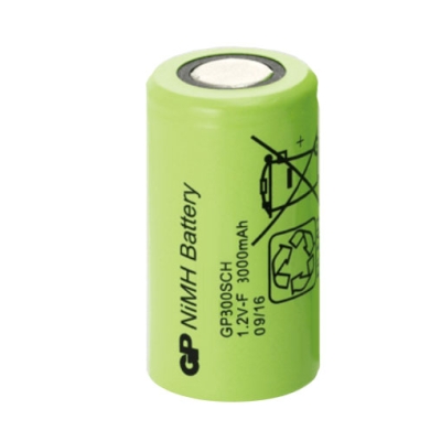 Battery Cell SC 1.2V, 3000 mAh, Ni-MH, GP