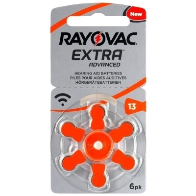 RAYOVAC 13 Hearing Aid Battery AC13, R754, PR48 1.45V, Zinc-Air (ZnO2)
