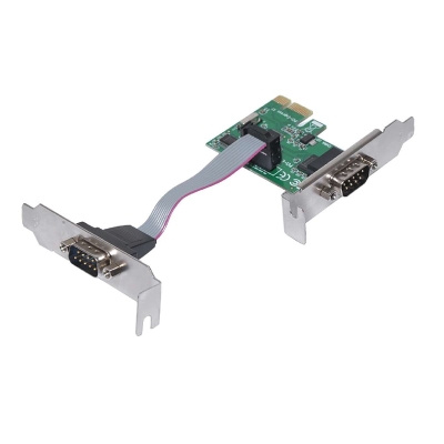 2 Port Serial PCI-E Card Makki, Low Profile