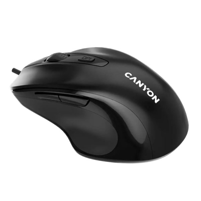 Wired Mouse CANYON M-6 Black, Ergonomic, CNE-CMS6