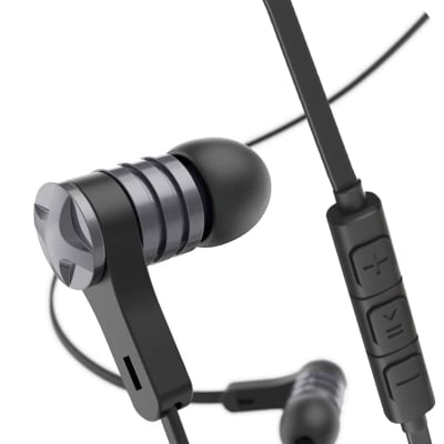 Earphones Hama “INTENSE“ Black, MP3+Mic, 184135
