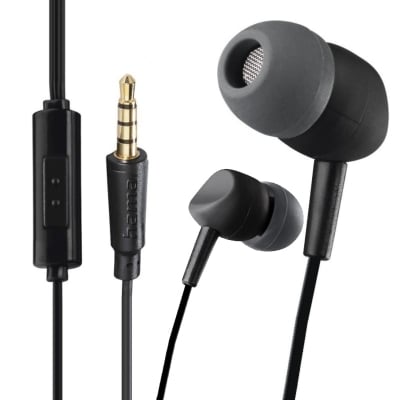 Earphones Hama “KOOKY“ Black, MP3+Mic, 184139