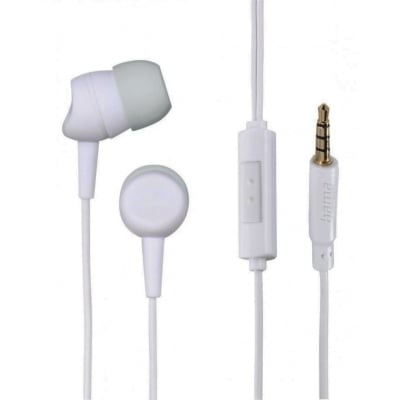 Earphones Hama “KOOKY“ White, MP3+Mic, 184140