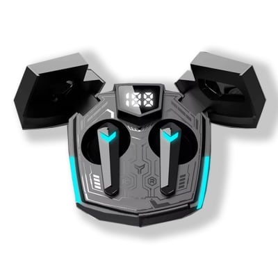 Wireless Gaming Headset, Hands-Free, Bluetooth CANYON DOUBLEBEE GTWS-2 with Charging Case, Black