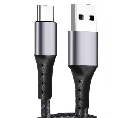 Cable USB 2.0 Type-C / A M-M VCOM CU287C, 1m, 3A