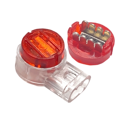 Quick Splice Connector UY K3, IDC 3x 0.4-0.9 mm, RED