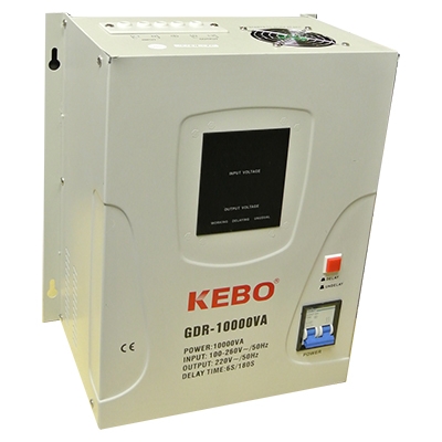 Voltage Regulator GDR-10000VA, relay type, wall mount
