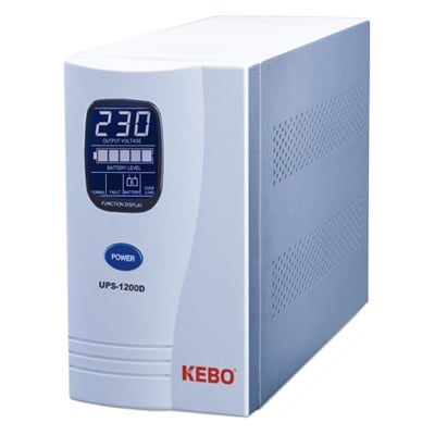 UPS-1200D, 220VAC, 1200VA/720W, LCD, RS-232