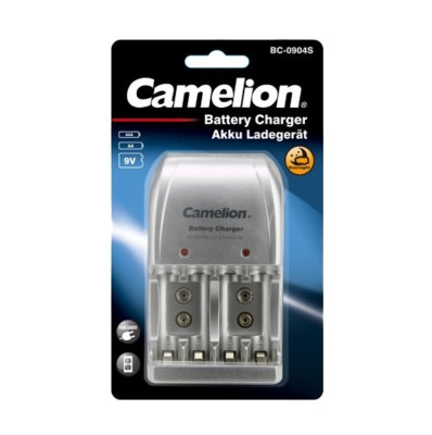 Battery Charger CAMELION BC-0904SM, AA/AAA/9V, Ni-MH/Ni-Cd