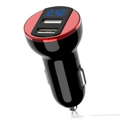 Car Charger GS-C0059, 5V/2.4A, 2x USB, LED