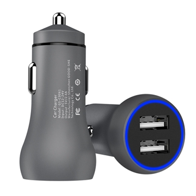 Car Charger GS-C0061, 5V/2.4A, 2x USB
