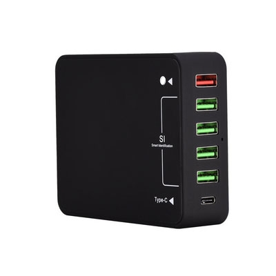 USB Charger 8118, QC3.0, 4x USB port 5V/8A,Type C