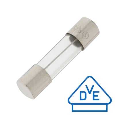 Glass Fuse, fast-acting 5x20 mm, 10A, VDE
