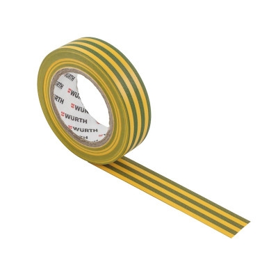 Electrical Insulation Tape WURTH (0.15x15mm), 10m, YELLOW-GREEN