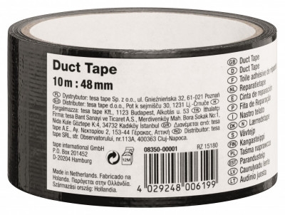 Duct Tape (48 mm), 10 m, BLACK