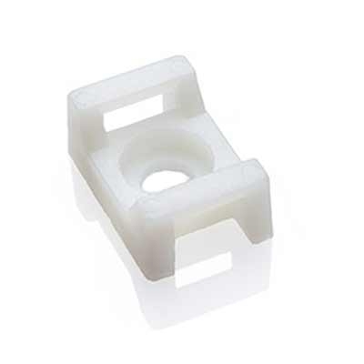 Cable Tie Saddle mount 15x10x7 mm, Т:5 mm, screw mount