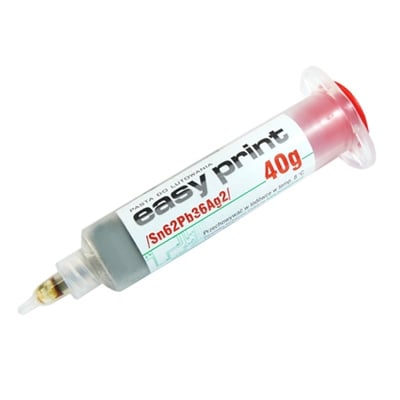 Solder Paste SMD, cartridge EASY PRINT Sn62Pb36Ag2 (40g)