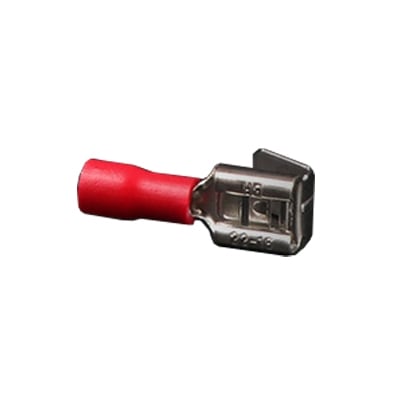 Quick Disconnect, female, 6.3x0.8 mm (PBDD1-250), angled, RED