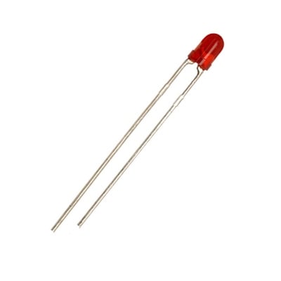 LED 3 mm KLS9-L-3014HD, GaP 700nm 3mcd 60deg, RED diffused