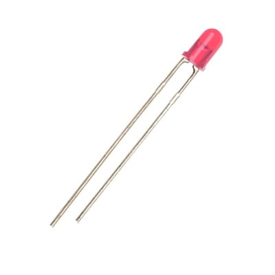 LED 3 mm L-314SRT, GaAlAs/GaAs 645nm 450mcd 20deg, SUPER RED transparent