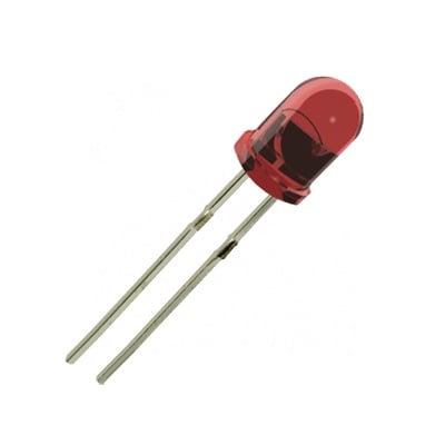 LED 5 mm L-513HURT, GaAlInP 628nm 1800mcd 15deg, HI-EFFI RED transparent