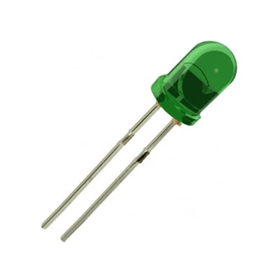 LED 5 mm MUB-50632(A), GaP 565nm 300mcd, SUPER GREEN transparent