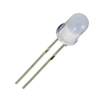LED 5 mm HT504UWW, 6500mcd 90deg, WHITE diffused