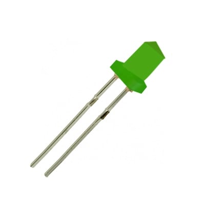 LED triangle VQA29, 560nm 2mcd 100deg, GREEN