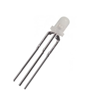 LED 3 mm 309NRYGWD/3P/, RED/GREEN diffused