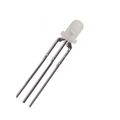 LED 3 mm HT-204SRVGW/3P/, RED/GREEN diffused