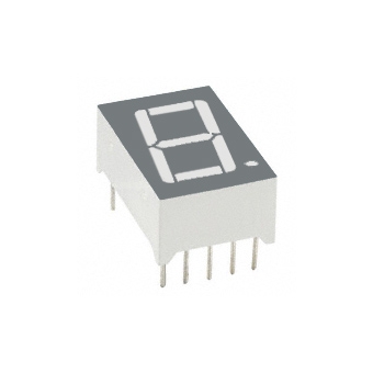 Single LED Digit Display LSD5122-20, 14.2 mm, common anode, GREEN