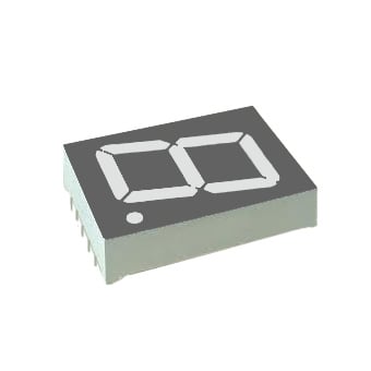 Single LED Digit Display KLS9-D-10012BS, 25.4 mm, common anode, RED