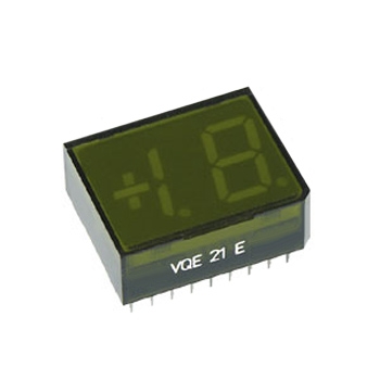 Double LED Digit Display VQE21, 12.7 mm, common cathode, GREEN