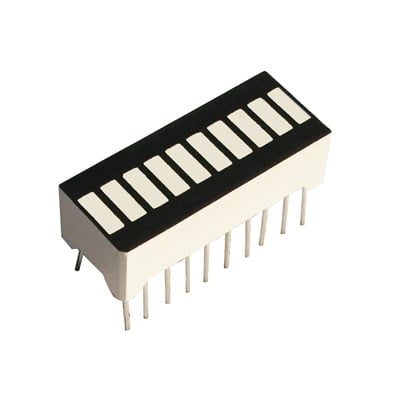 LED Bargraph Display LBD1014-20, 10-segment, common cathode, RED