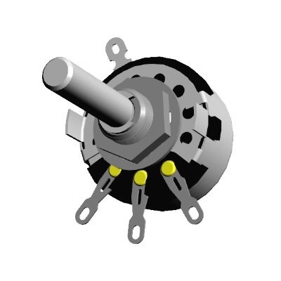 Rotary Potentiometer OD:29x16mm/M10mm, 470 Kohm, 2W