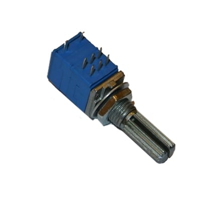 Rotary Potentiometer Switched, 9.5x11mm/M7mm/M7 mm, 2x50 Kohm, PCB