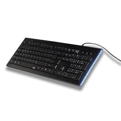 Keyboard HAMA MMedia KB “Anzano“ Black, Side LED /182663